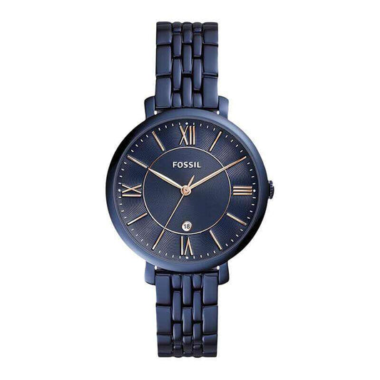 Fossil Es4094 Jacqueline Blue Dial Ladies Casual Watch
