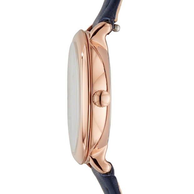 Fossil Es4083 Jacqueline Mini Mother Of Pearl Navy Ladies Watch