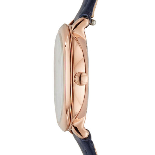 Fossil Es4083 Jacqueline Mini Mother Of Pearl Navy Ladies Watch