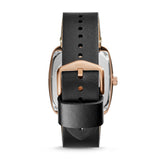Fossil ME3156 Rutherford Automatic Three Hand Black Leather Watch