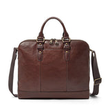 Fossil Mbg9049201 Dillon Large Double Zip Workbag Dark Brown