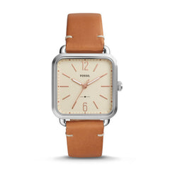 Fossil Es4253 Micah Three Hand Sage Tan Leather Watch