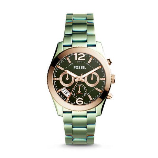 Fossil Es4328 Perfect Boyfriend Multifunction Alpine Green Watch