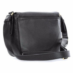 Fossil ZB7100001 Peyton Double Flap Crossbody Small Black Leather Handbag
