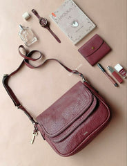 Fossil Zb6921609 Peyton Large Double Flap Wine