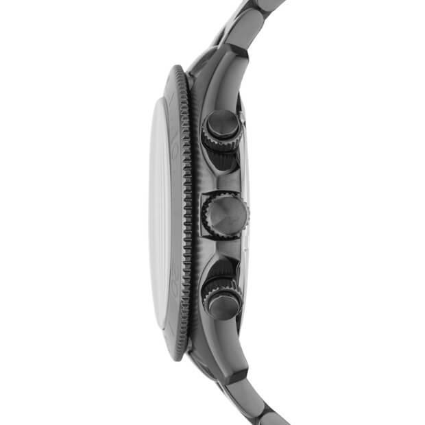 Fossil Retro Traveler Chronograph Smoke Stainless Steel Watch
