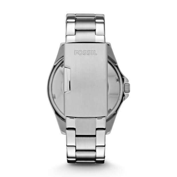 Jam Fossil ES3202 Riley Multifunction Silver Stainless Steel back
