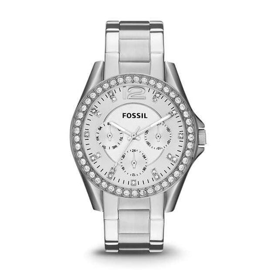 Fossil ES3202 Riley Multifunction Silver Stainless Steel 