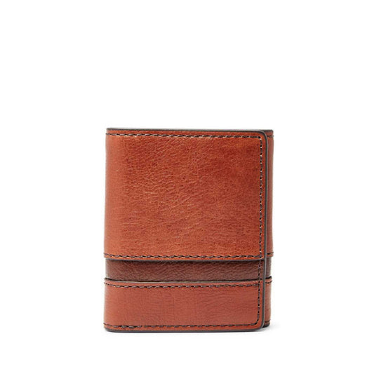Fossil Sml1436914 Easton RFID Trifold Brown Multi