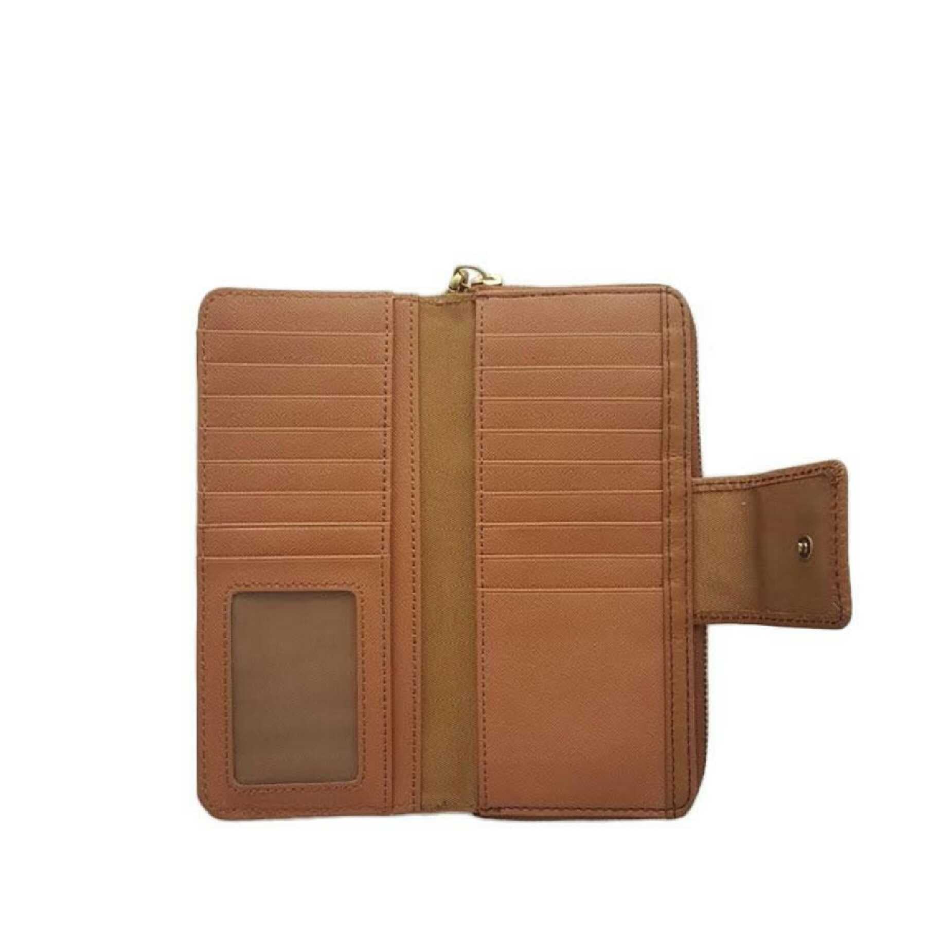 Fossil SWL1575216 Madison Zip Clutch Saddle
