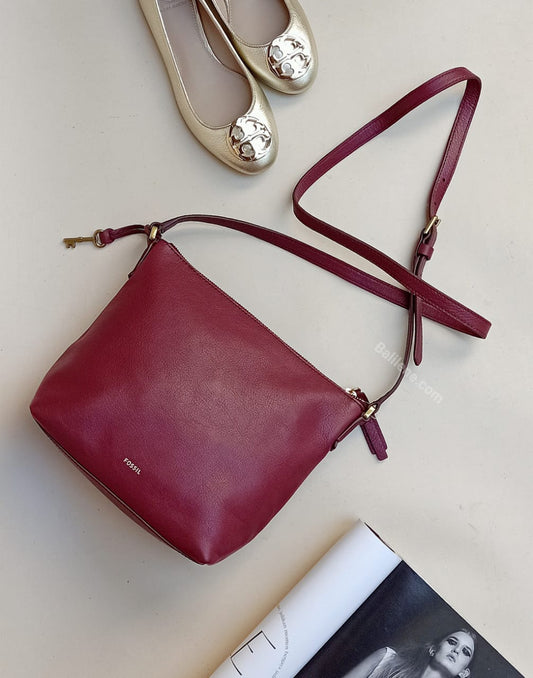 Fossil Shb1714607 Jori Crossbody Cabernet