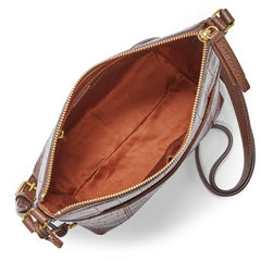 Fossil Shb1722204 Jori Crossbody Brown Croco