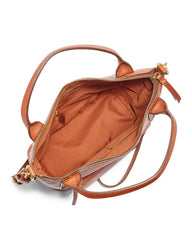 Fossil Shb2098210 Aida Satchel Medium Brown