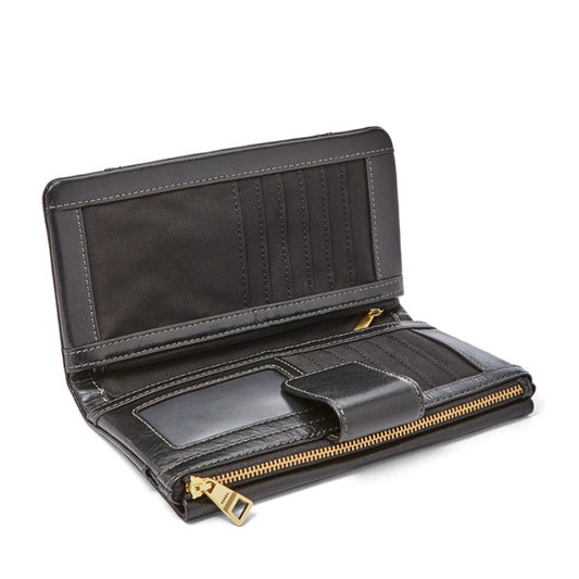 Fossil Sl7104001 Ellis Leather Clutch Black