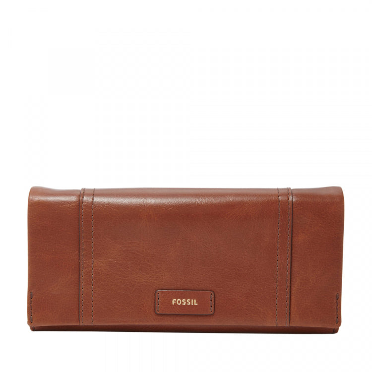 Fossil SL7105200 Ladies Ellis 29 Brown Clutch Purse