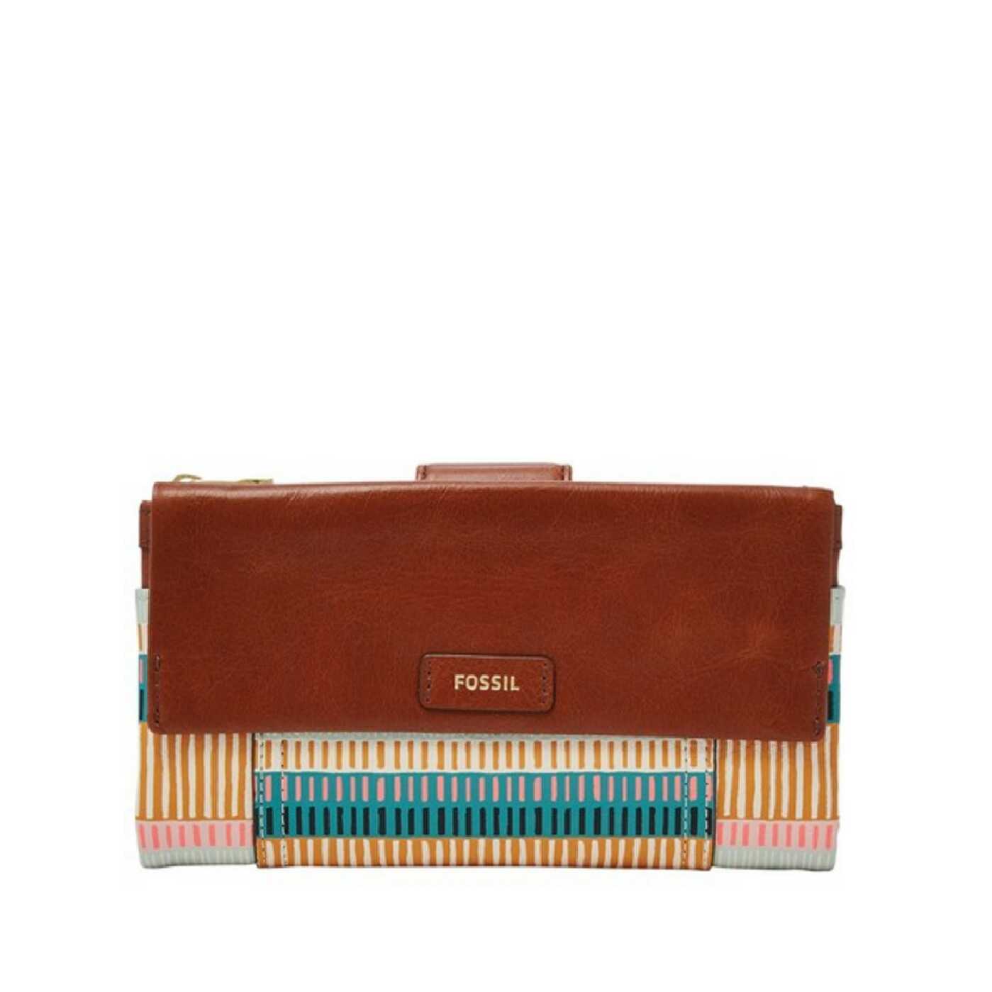 Fossil SL7368875 Ellis Clutch Multicolor Stripes