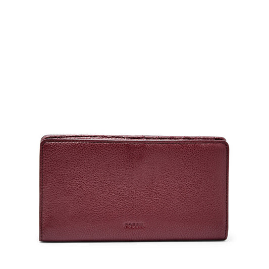 Fossil SL7625627 Caroline RFID Slim Bifold Wallet Red Velvet