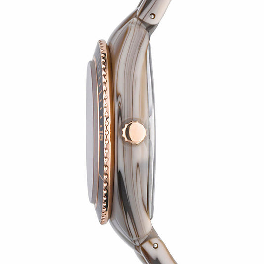 Fossil ES3094 Stella Women Brown Dial Resin Band Watch
