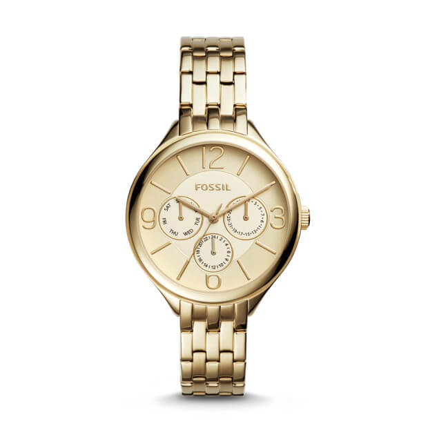 Fossil BQ3128 Suitor Multifunction Gold Tone Stainless Watch