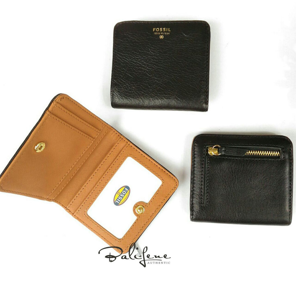 Fossil Sl6684200 Sydney Mini Wallet Black Bifold