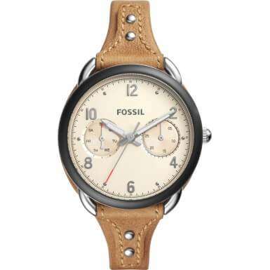 Fossil ES4175 Tailor Multifunction Beige Dial Ladies Watch