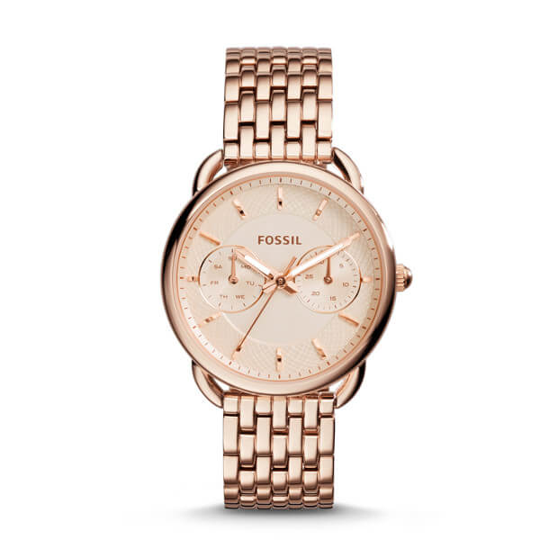 Fossil rose sales gold watch