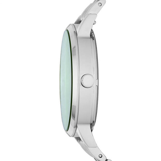 Fossil Vintage Muse Stainless Steel Green Dial Mother Of Pearl