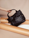 Fossil ZB6458001 Emerson Satchel Bag Black Leather