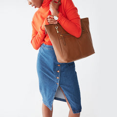 Fossil ZB7269210 Fiona Tote Medium Brown