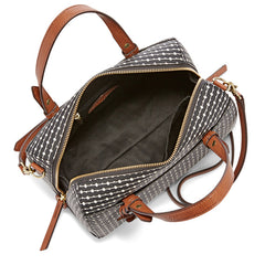 Fossil ZB7314080 Rachel Satchel Black Stripe