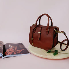 Fossil ZB7587200 Ryder Mini Brown Satchel Bag