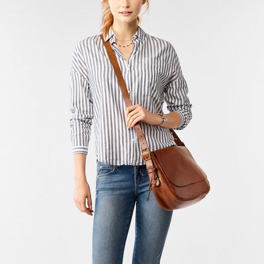 Fossil Zb7214216 Harper Large Crossbody Saddle