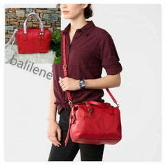 Fossil Zb6847933 Emma Satchel Crimson
