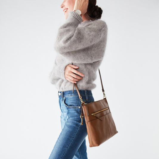 Fossil Zb7267210 Fiona Large Crossbody Medium Brown