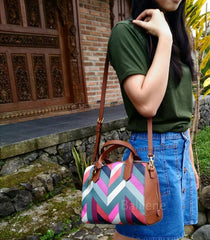 Fossil Zb7272937 Fiona Satchel Chevron