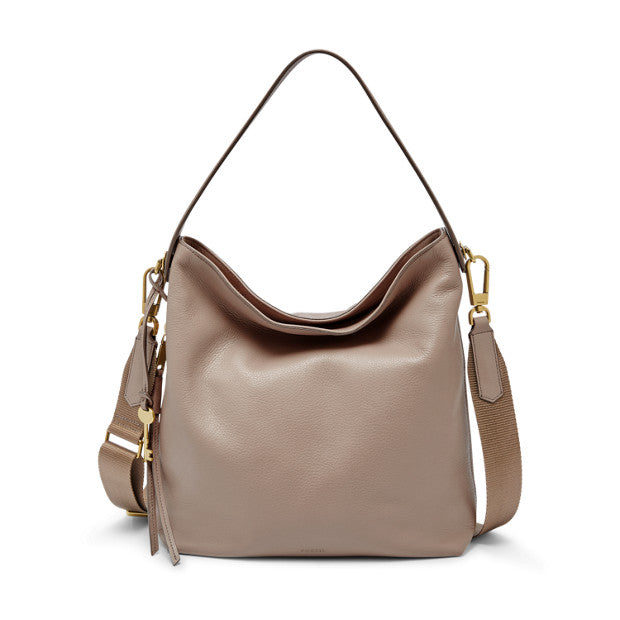 Fossil Zb7285263 Maya Small Hobo Light Taupe Bag