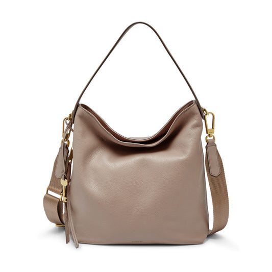 Fossil Zb7285263 Maya Small Hobo Light Taupe Bag