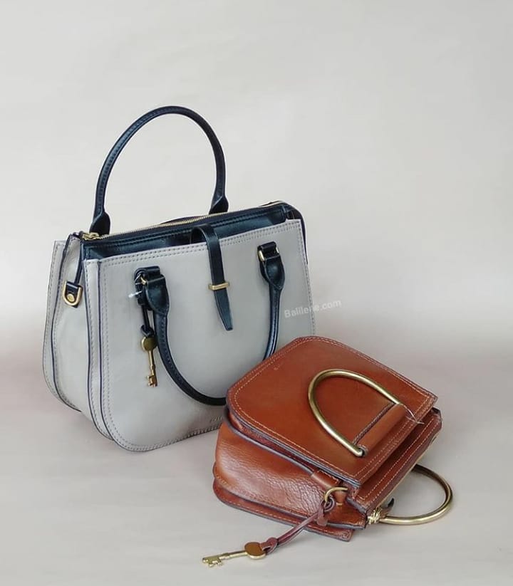 Fossil Zb7412263 Ryder Satchel Handbag Light Taupe