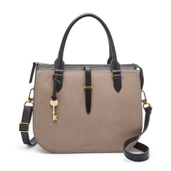 Fossil Zb7412263 Ryder Satchel Handbag Light Taupe