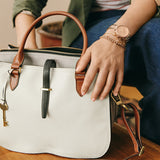 Fossil Zb7482994 Ryder Satchel Neutral Multi Leather