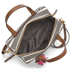 Fossil Zb7498080 Rachel Satchel Black Stripe