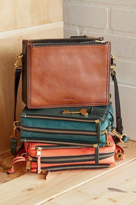Fossil Zb7592380 Campbell Crossbody Indian Teal