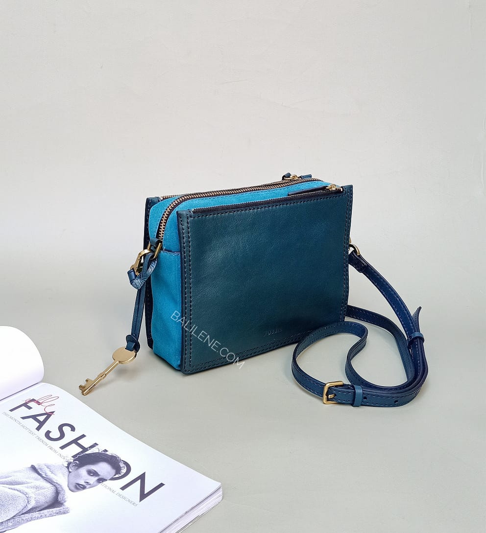 Fossil Zb7592380 Campbell Crossbody Indian Teal