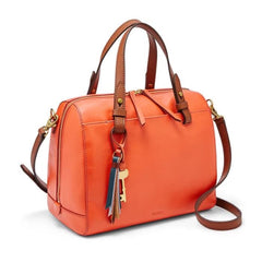 Fossil Zb7602836 Rachel Leather Satchel Persimmon