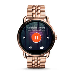 Fossil Ftw2112 Gen 2 Smartwatch Q Wander Rose Gold-tone Stainless Watch