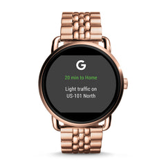 Fossil Ftw2112 Gen 2 Smartwatch Q Wander Rose Gold-tone Stainless Watch