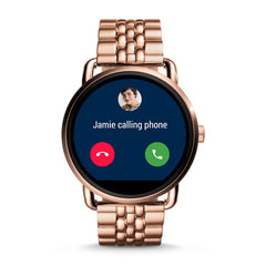 Fossil Ftw2112 Gen 2 Smartwatch Q Wander Rose Gold-tone Stainless Watch