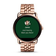 Fossil Ftw2112 Gen 2 Smartwatch Q Wander Rose Gold-tone Stainless Watch