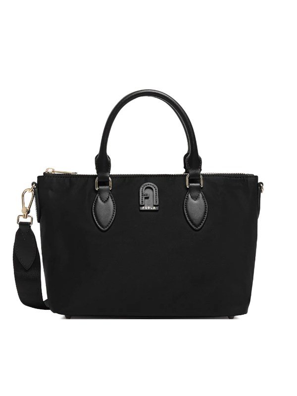 Furla Calipso Nylon Tote Small Bag Black