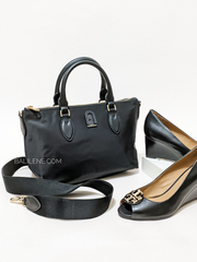 Furla Calipso Nylon Tote Small Bag Black